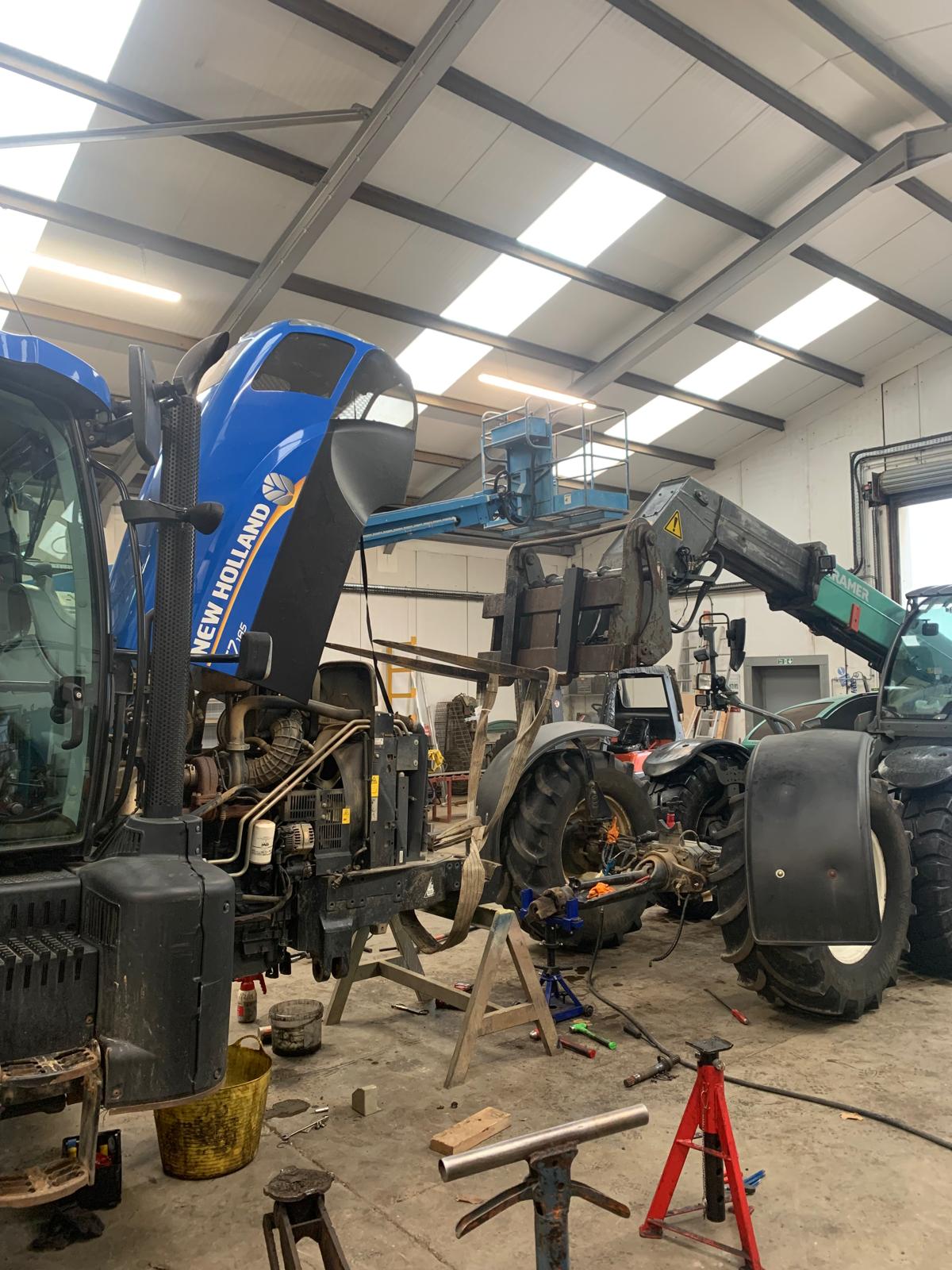 New Holland tractor engine service