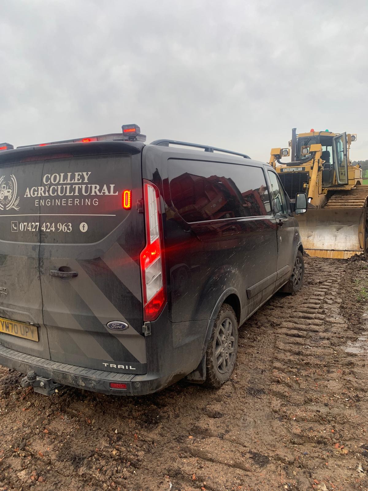 Colley Agricultural Engineering on-site with Caterpillar dozer